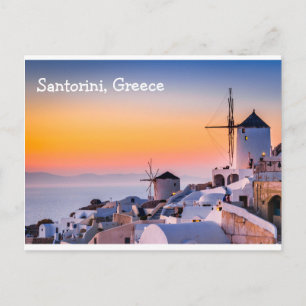 Cartão Postal Grécia Postcard Santorini