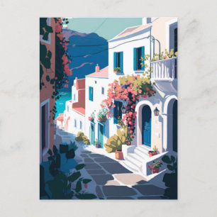 Cartão Postal Grécia Santorini