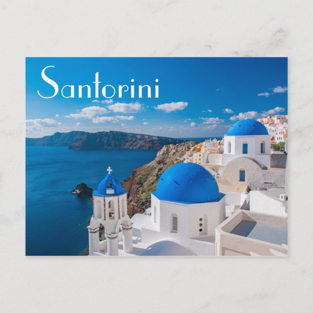 Cartão Postal Grécia Santorini (Frente)