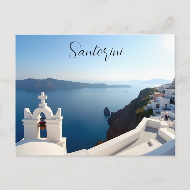Cartão Postal Grécia Santorini (Frente)