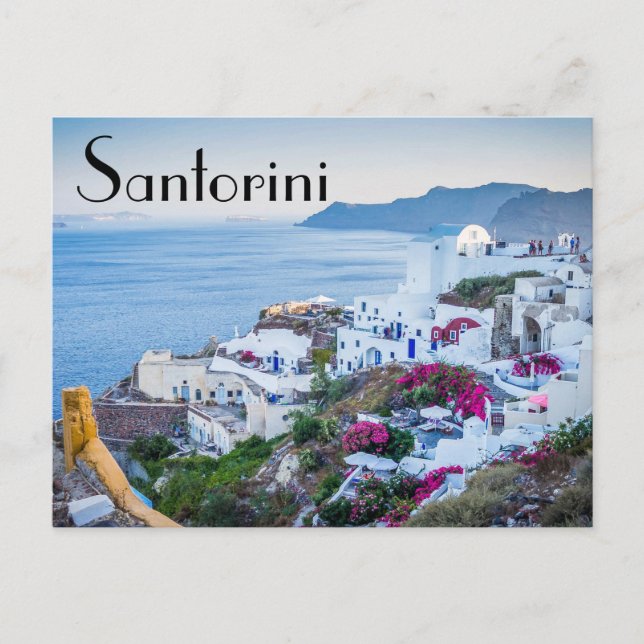 Cartão Postal Grécia Santorini (Frente)