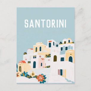 Cartão Postal grécia Santorini