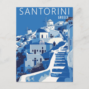 Cartão Postal Grécia Santorini