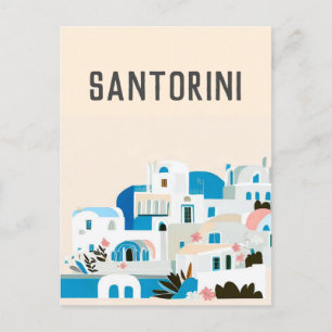 Cartão Postal grécia Santorini