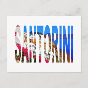 Cartão Postal Grécia santorini oia