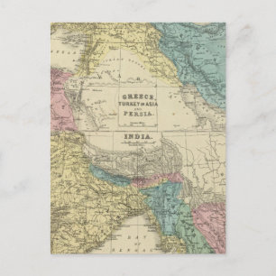 Cartão Postal Grécia, Turquia, Pérsia, Índia