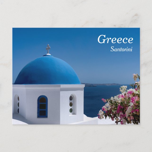 Cartão Postal Greece, Santorini, Travel (Frente)