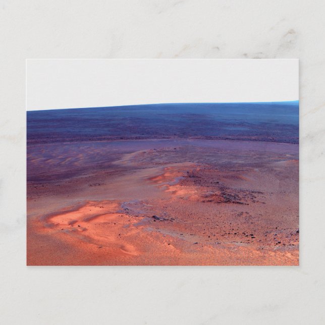 Cartão Postal Greeley Haven Cape York Endeavor Crater Mars (Frente)