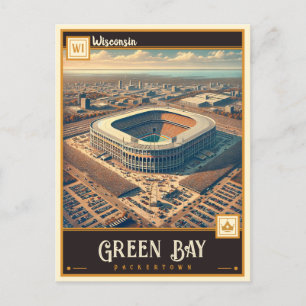 Cartão Postal Green Bay, Wisconsin Vintage