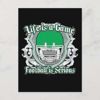Cartão Postal Green do jogo de futebol