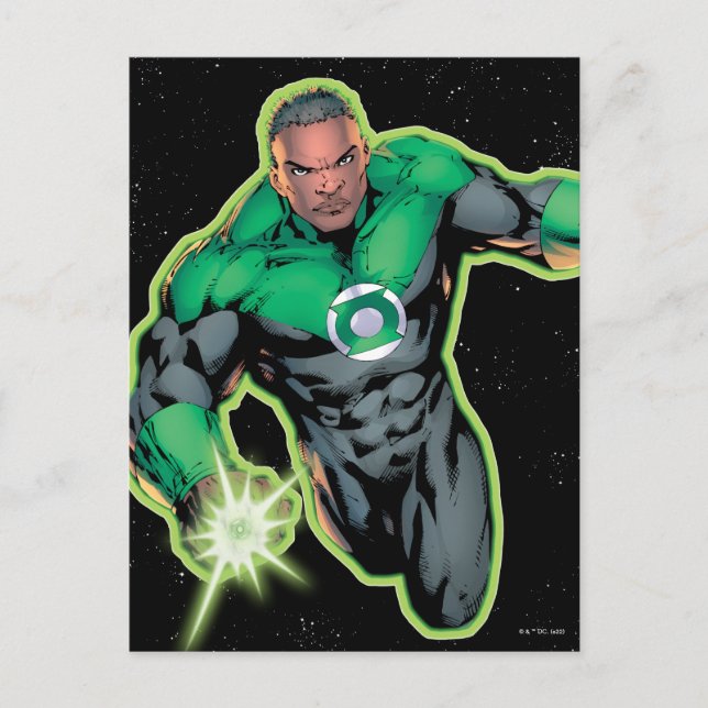 Cartão Postal Green Lantern John Stewart (Frente)