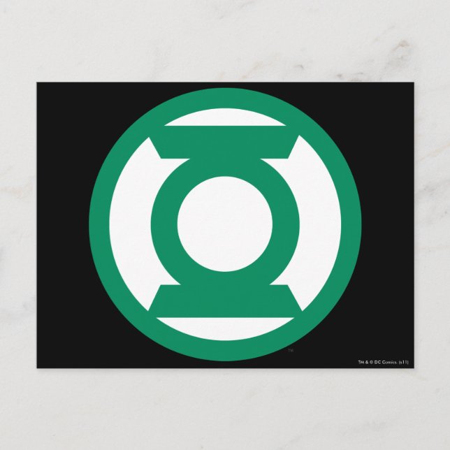 Cartão Postal Green Lantern Logo 13 (Frente)