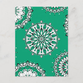 Cartão postal Green Mandalas 2