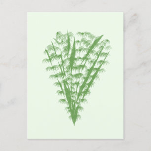 Cartão Postal Green plant in the shape of a bouquet.