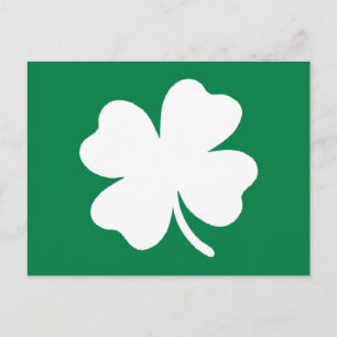 Cartão postal Green Shamrock Dia de São Patríci