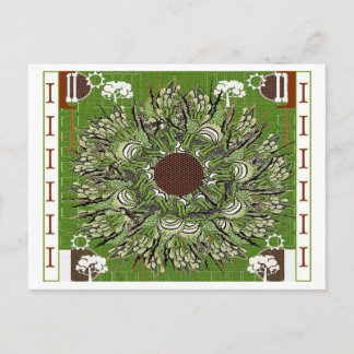 CARTÃO POSTAL GREEN SPACE MANDALA