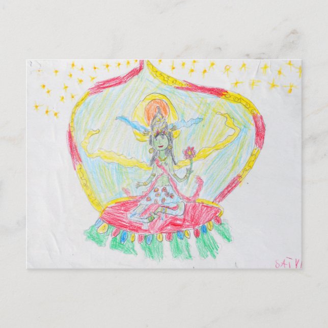 Cartão Postal Green Tara Greeting Card (Frente)