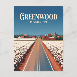 Cartão Postal Greenwood Mississippi