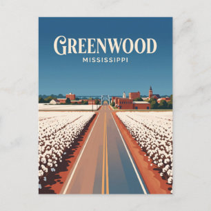 Cartão Postal Greenwood Mississippi