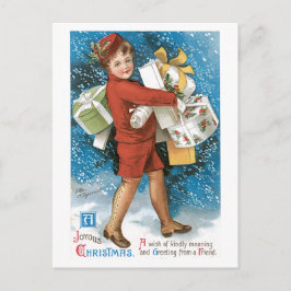 Cartão Postal Greeting Postcard with Vintage Image