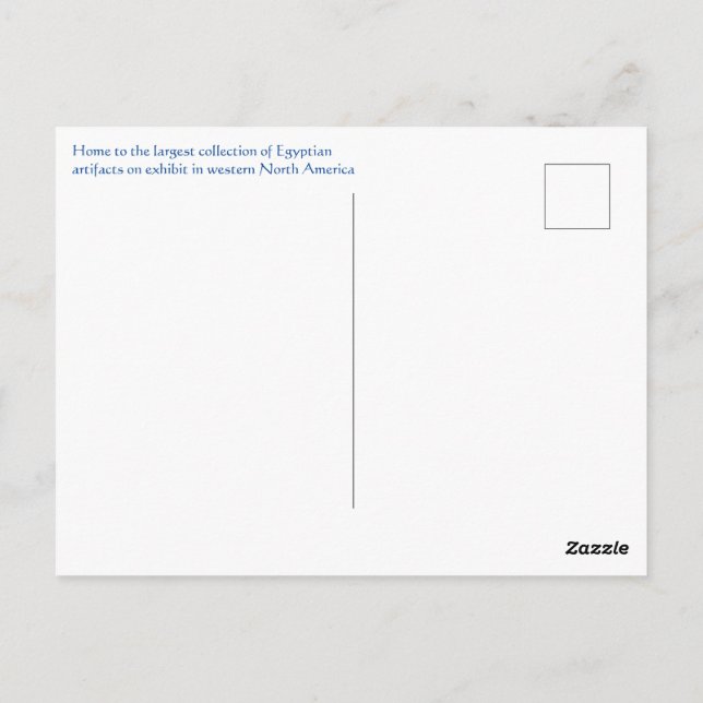 CARTÃO POSTAL GREETINGS DO MUSEU EGÍPCIO! (Verso)