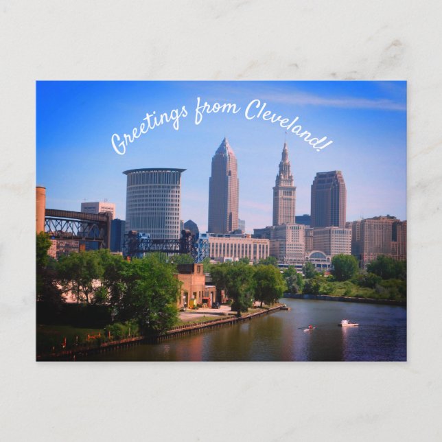 Cartão Postal Greetings From Cleveland Postcard (Frente)