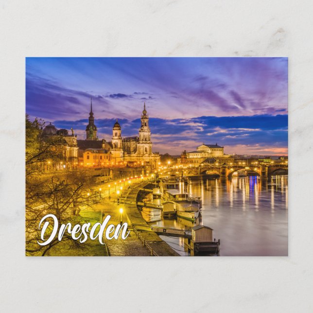 Cartão Postal Greetings From Dresden, Germany (Frente)