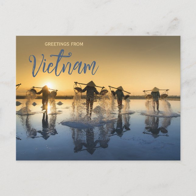 Cartão Postal Greetings from Vietnam Postcard (Frente)