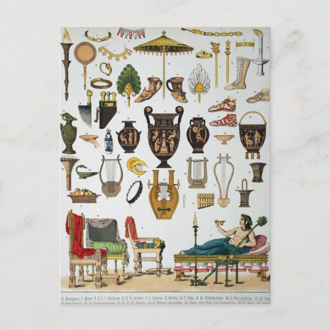 Cartão Postal Grego antigo (Frente)