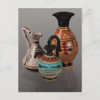 Cartão postal grego Vases 3