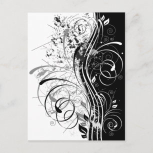 Cartão Postal Grelha de BW