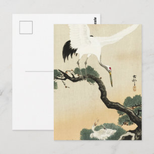 Cartão Postal Grelha Japonesa Vintage Ohara Koson da Arte do Pin