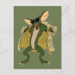 Cartão Postal Gremlins   Stripe Trench Coat Flash