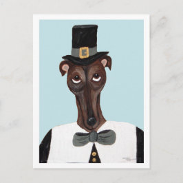 Cartão Postal Greyhound Peregrino de Ação de Graças