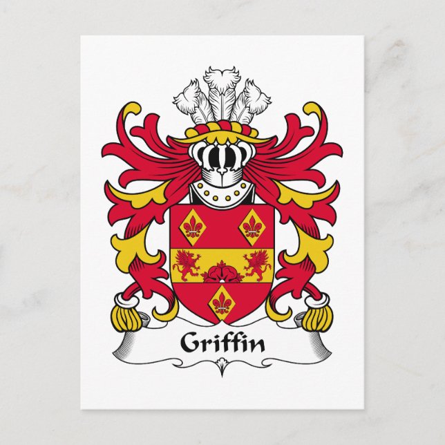 Cartão Postal Griffin Family Crest (Frente)