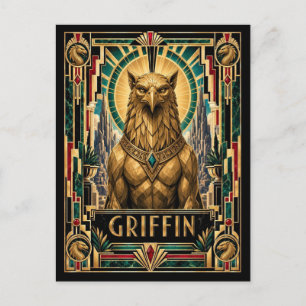 Cartão Postal Griffin, Mito Art Déco