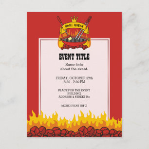 Cartão Postal Grill Queen