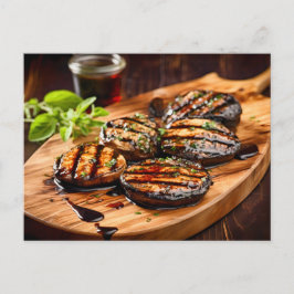 Cartão Postal Grilled Portobello Mushroom