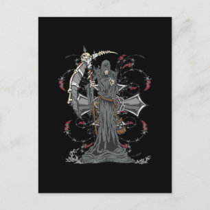 Cartão Postal Grim Reaper Aguarda
