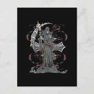 Cartão Postal Grim Reaper Aguarda