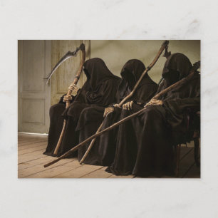 Cartão Postal Grim Reapers Esperando Por Você