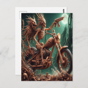 Cartão Postal Grimbone e Skulldust montaram o seu grande helicóp