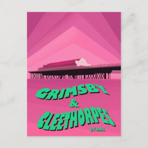 Cartão Postal Grimsby & Cleethorpes poster de viagens