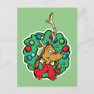 Cartão Postal Grinch Coroa de Natal Max