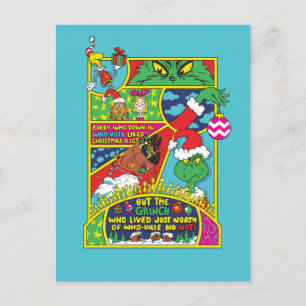 Cartão Postal Grinch Gráfico de Histórias em Quadrinhos