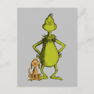 Cartão Postal Grinch Posição do Max e do Grinch