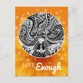Cartão Postal Grincheux Angel Wish | Cartão-postal laranja