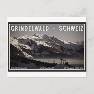Cartão Postal Grindelwald Fog