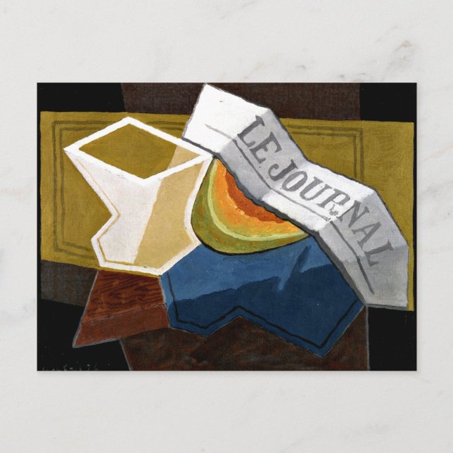 Cartão Postal Gris - Fatia de Melão (Frente)