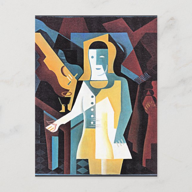 Cartão Postal Gris - Pierrot, (Frente)